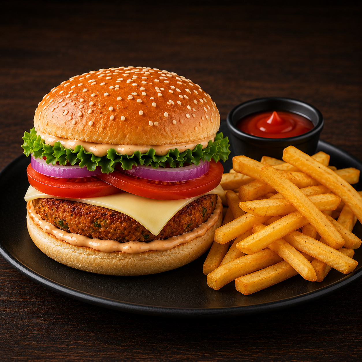 Classic Burger & Fries Combo
