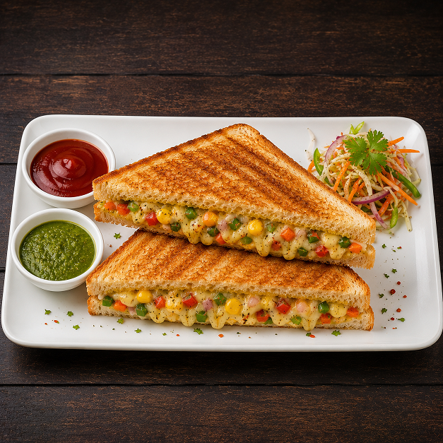 Mix Veg Corn Cheese Sandwich